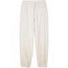 Skechers Sport Lifestyle Series Logo Pattern Mid-Rise Cuffed Casual Pants Women Pants White-Sand L124W035-00F1