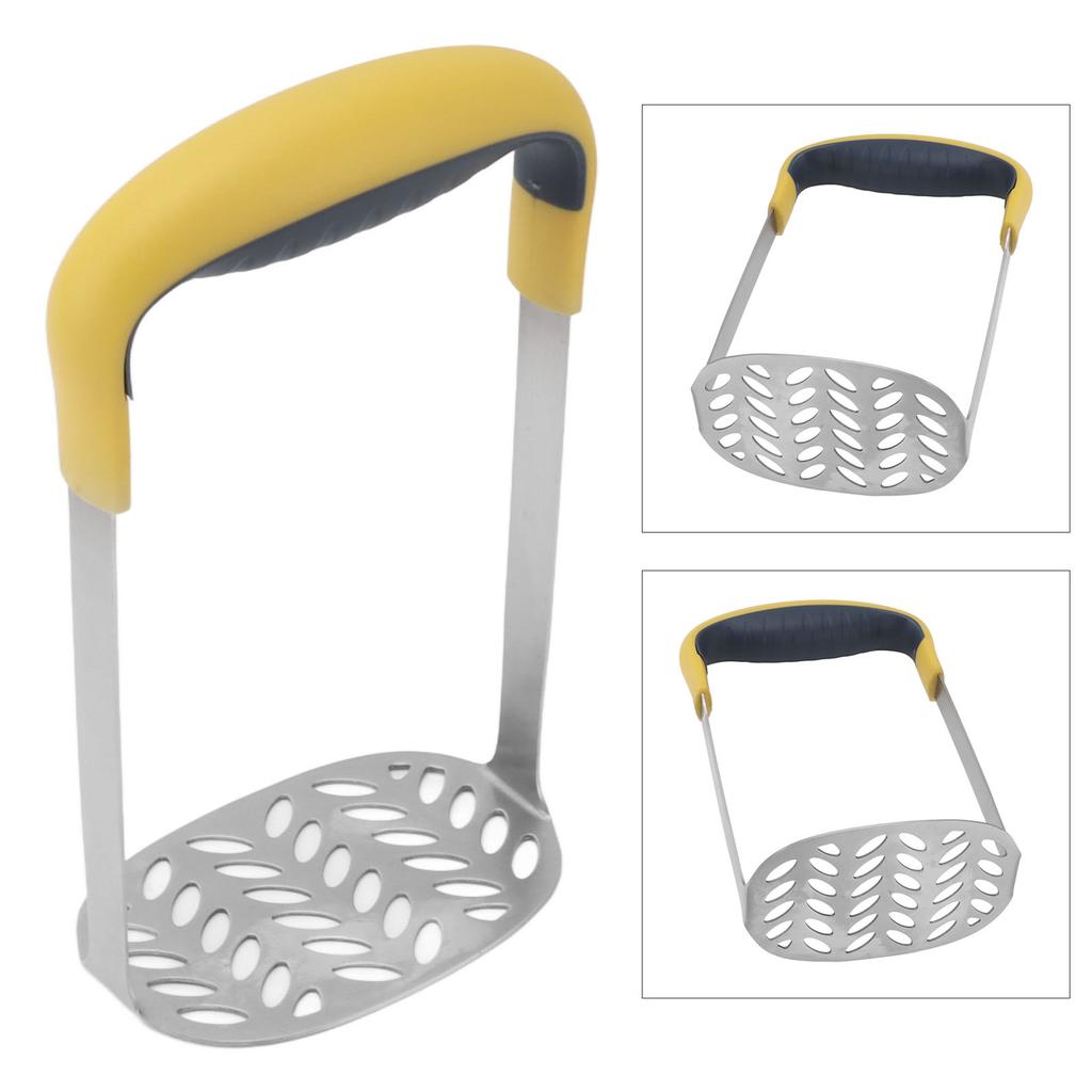 Food Masher Stainless Steel Manual Multifunctional Potato Masher for Fruit Vegetable Baby Food