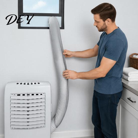 Acessório de Ar Condicionado Sazonal Mangueira de Ar Condicionado Portátil Manga de Isolamento, 59 Polegadas Envoltório Universal para Duto para Manga de Ventilação Lavável 5-5.9