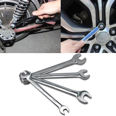 Llave de doble cabeza abierta de 6-15 mm, herramientas manuales antioxidantes, llave de doble extremo abierto para reparación de automóviles