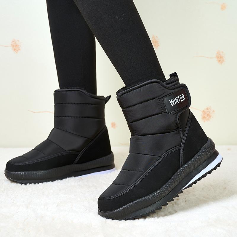 Snow boots velvet warm high-top cotton shoes thickened casual men's and women's boots cotton shoes