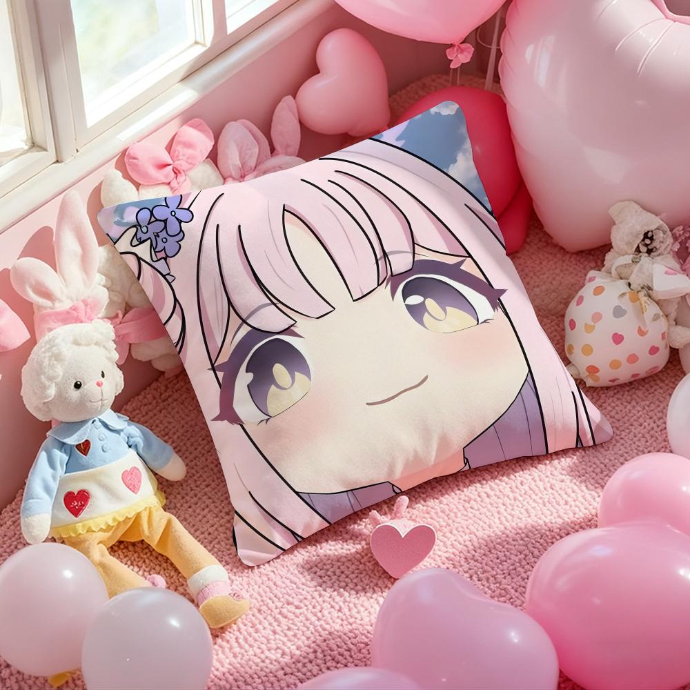 Anime Blue Archive Kawaii Girl Cushion Cover Pattern Printed Pillowcase for Living Room Sofa Cushion Cover & Bedroom Decor