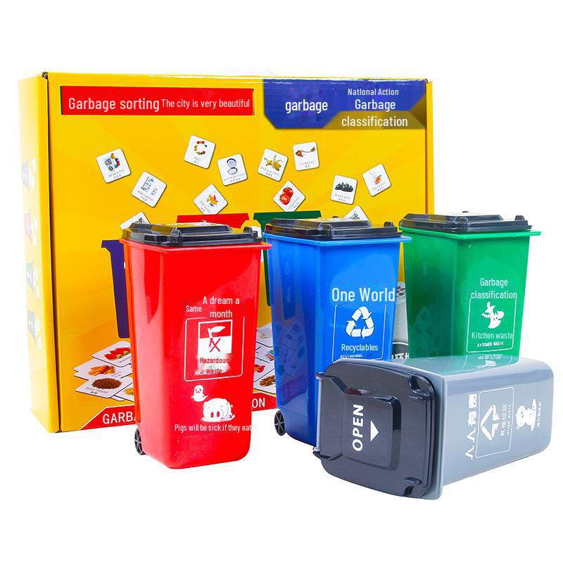 

Ранняя детская игра-головоломка «Классификация мусора»: Мини-игрушки для мусорных баков на рабочем столе для учеников детского сада
