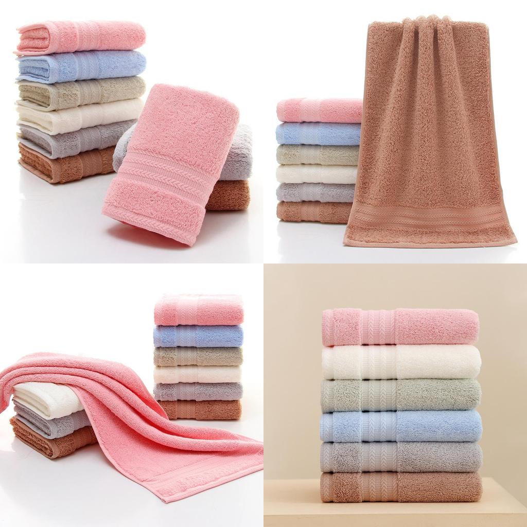 Luxurious Thick Cotton Towel For Babies Highly Absorbent Pure Cotton Long Staple Fabric In Various Colors