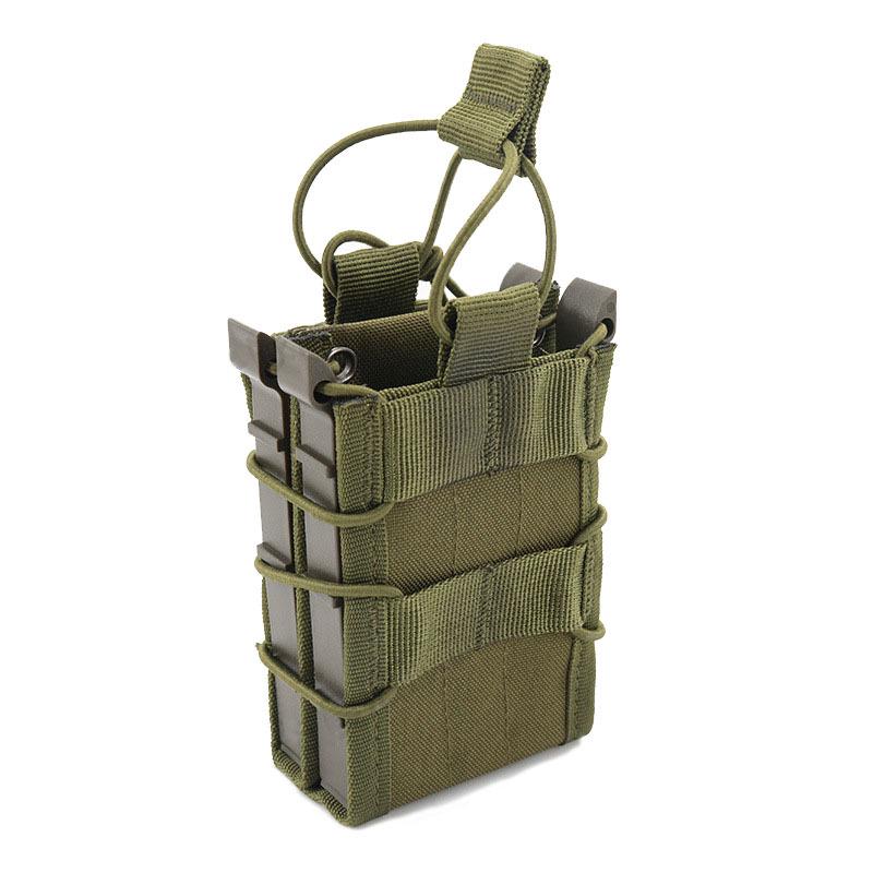 Grenzüberschreitende Taktische Gewehrmagazintasche mit Schnellgriff für AK/M4 - Elastische MOLLE-Weste-Befestigung