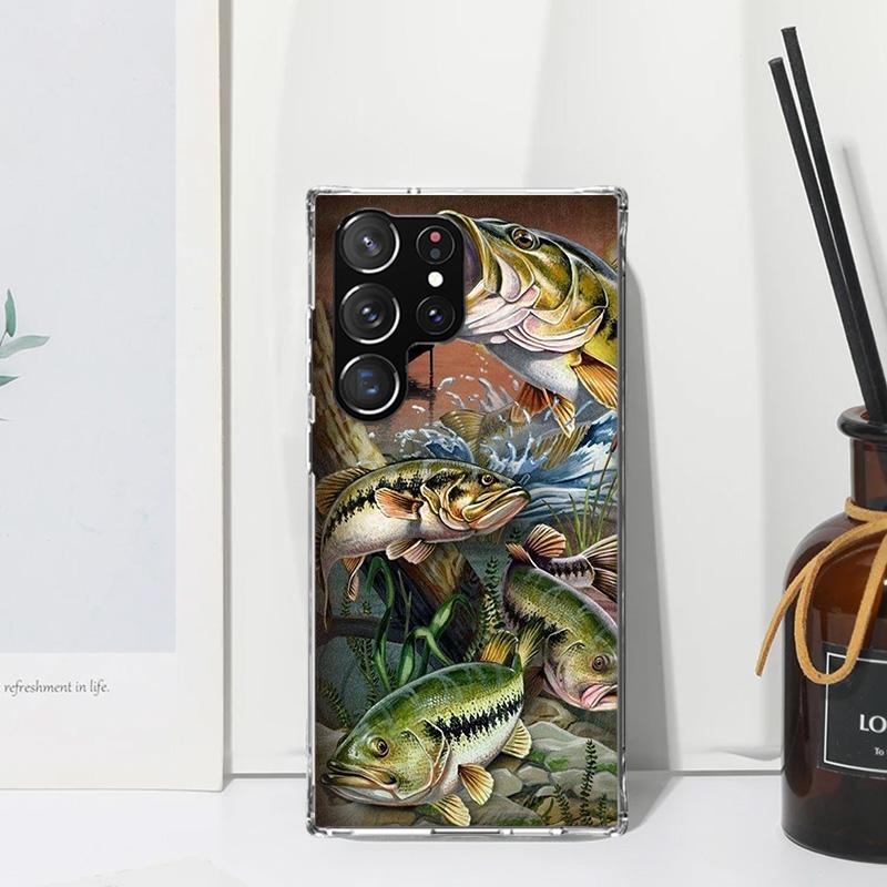 Offshore Angling Fishing Fish Rod Phone Case For Samsung Galaxy S26 S25 Edge S24 FE S23 S22 Ultra S21 Plus S20 + Art Fundas Back