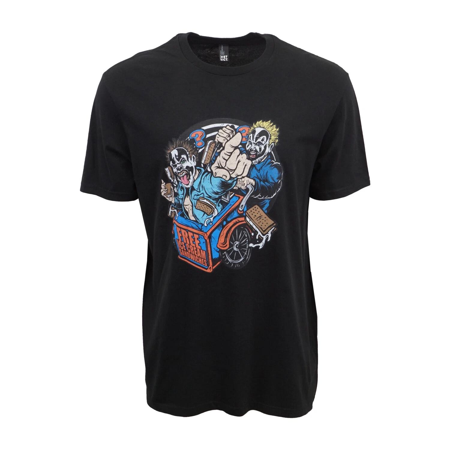 Men s Casual Graphic MENS FREE ICE CREAM CLOWN T SHIRT T-Shirt XXL