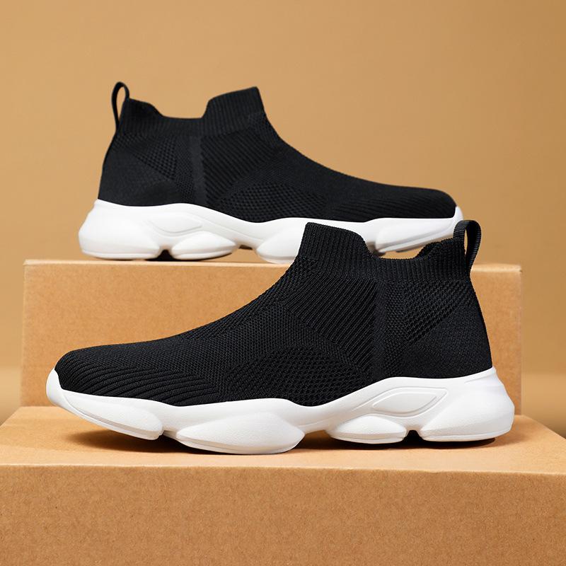 22 Summer Mesh Breathable Socks Shoes Sports Shoes Flying Woven Lazy Casual Shoes