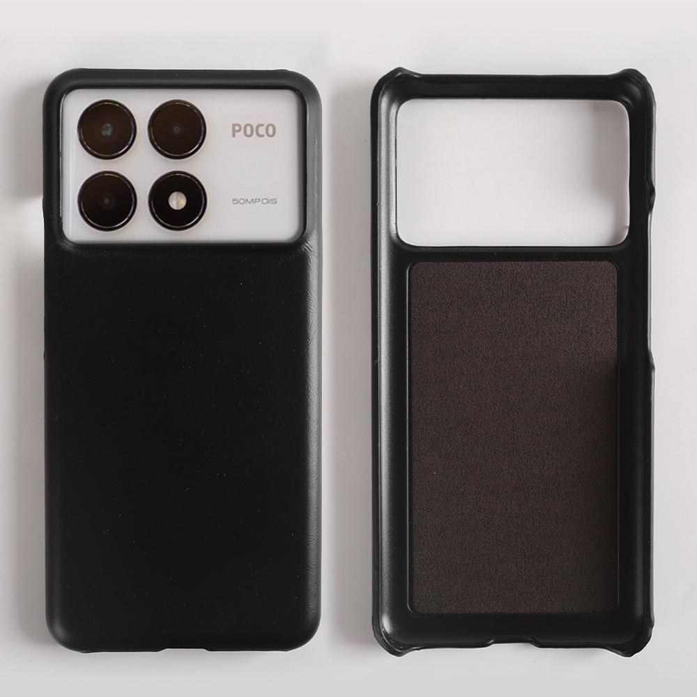 Business Oil Wax Genuine Leather Case For Poco F8 Ultra F5Pro POCO X6Pro M5 M6Pro X4 X5 F2Pro Cover Back Coque Shockproof Fundas