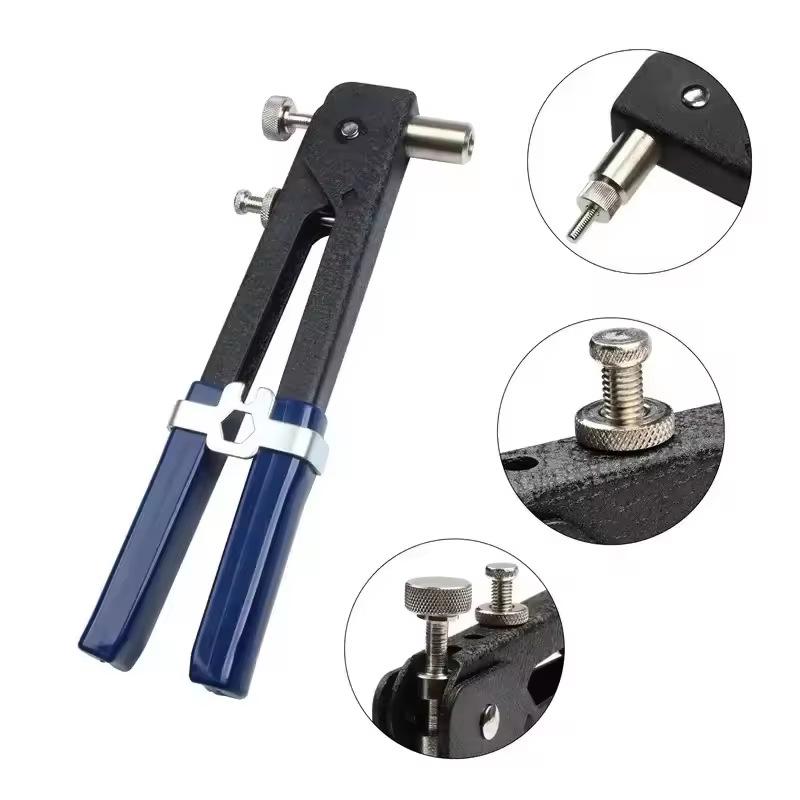 Klinkmoeren 150 STUKS Pistool Doorn Kit M3/M4/M5/M6/M8 of Moer Klinknagel Doorns Reparatiegereedschap Klinknagelpistool PlatteKop Pop Moer Klinknagelpistool Set