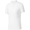 Champion All-Weather Series Solid Color Versatile Breathable Casual Polo Shirt Women Tops Paper-White 162520106-1