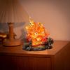 Cartoon Flame Night Light Heart Flame Table Lamp Kids Bedroom Bedside