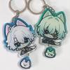 Game Honkai Star Rail Phainon Anaxa Cosplay Keychain Kawaii Acrylic Pendant Keyring Key Chain 2Pcs/Set Bag Accessories Prop Gift