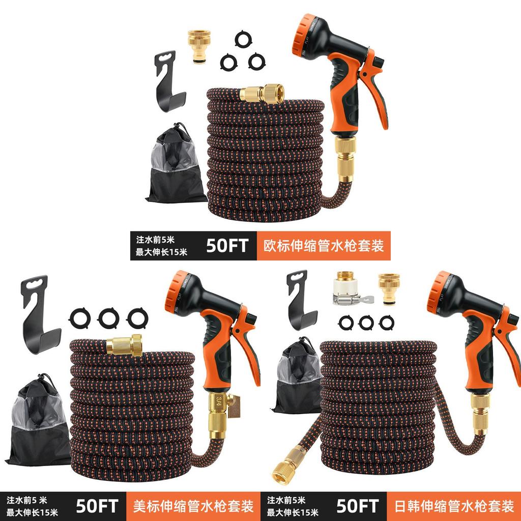 Garden Water Hose Set With Autorewind And Highpressure Garden Spray For Lawn And Car Wash