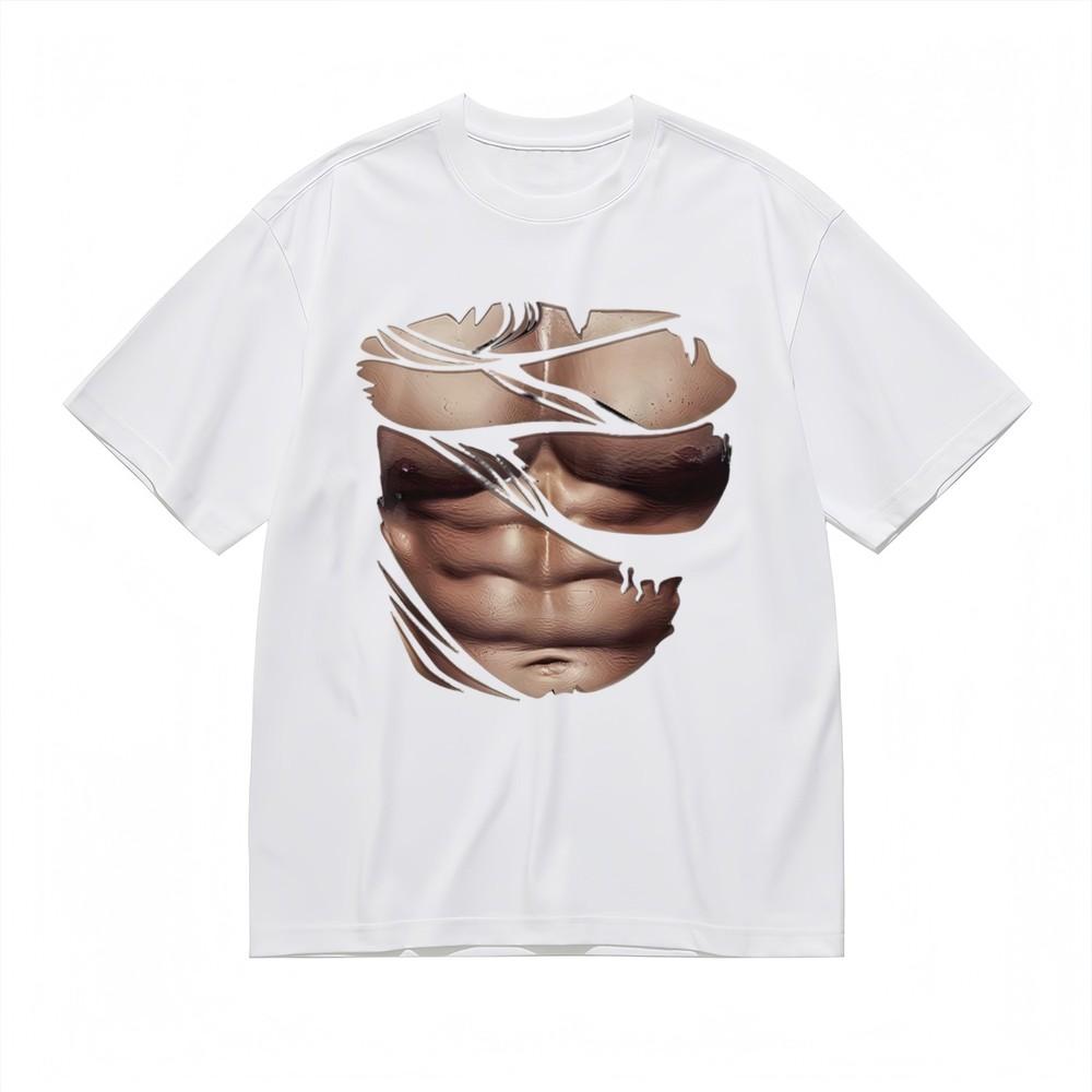 

Women s Fashion Breathable Classic T-Shirt Abstract Strength Design Printed Tee XL