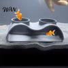 Non-toxic Fish Tank Tunnel Double Opening Aquarium Cave Tunnel, Hideout Decoration with Two Entrances, Hiding Spot for PLA Artificial Stone