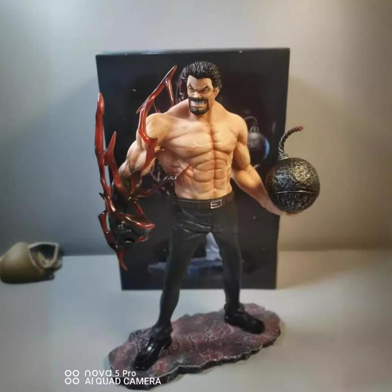 ONE PIECE Герой Конец, Ба Туань, Мышечный Кулак Карп Фигурка, Стоящая Поза Сцена Статуя Модель Король Навигации