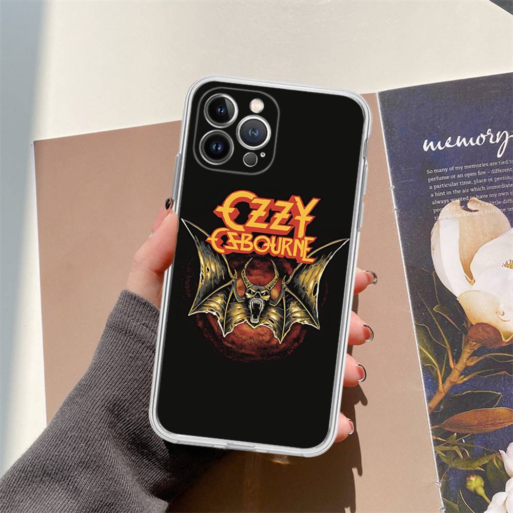Retro Band O-Ozzy O-osbourne Fashion Transparent Phone Case For IPhone 17 Air 16 Pro Max 15 14 13 12 11Plus Shockproof Cover