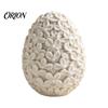 3D Printed Flower Relief Eggs Floral Easter Egg Ornament, Embossed Spring Window Display Accents Tabletop Decor, Desktop Figurine for Holiday