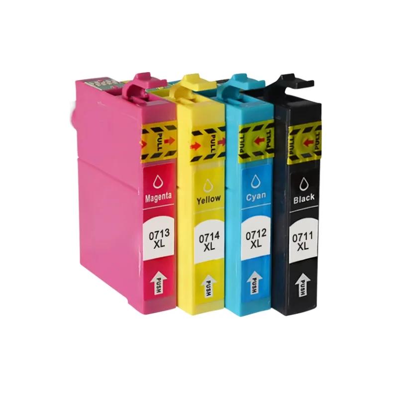 1-5set 71 0711 T0711 0714 Ink Cartridge for EPSON Stylus SX215/SX218/SX400/SX405/SX405WiFi/SX410/SX415/SX510W SX515W Printer