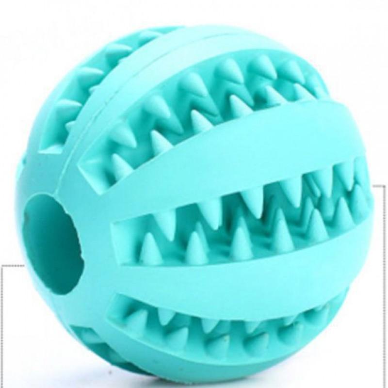 Interactive Dog Treat Dispensing Ball Toy Mental Stimulation Chewing Relief Durable Rubber Small Medium Large Breeds