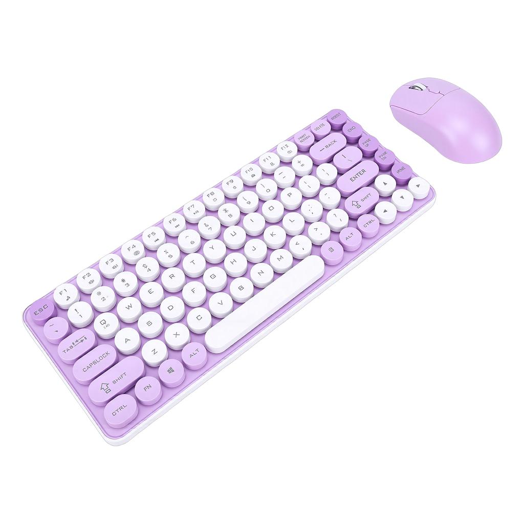 Wireless Keyboard and Mouse Combo 85 Key Bluetooth Cordless Mice Keyboard with 2.4 GHz USB Receiver for PC Laptop