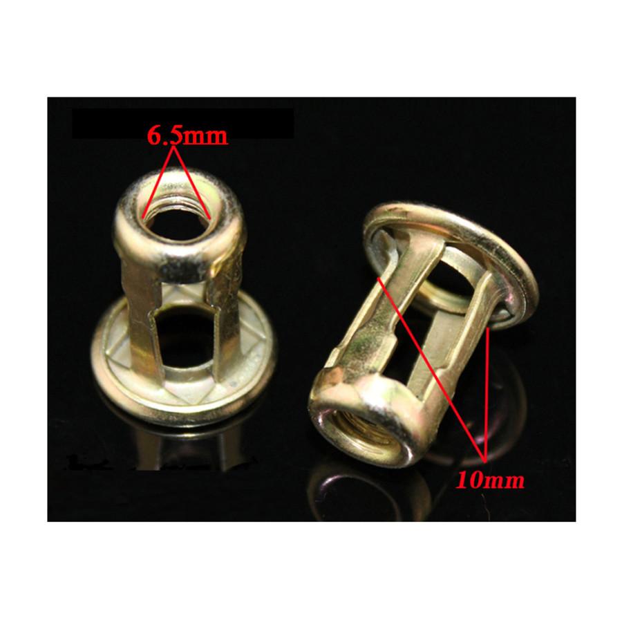 New 20Pcs Metal Fastener 10MM Screw Base Clamp Retainer for Car Trunk Lisence Plate