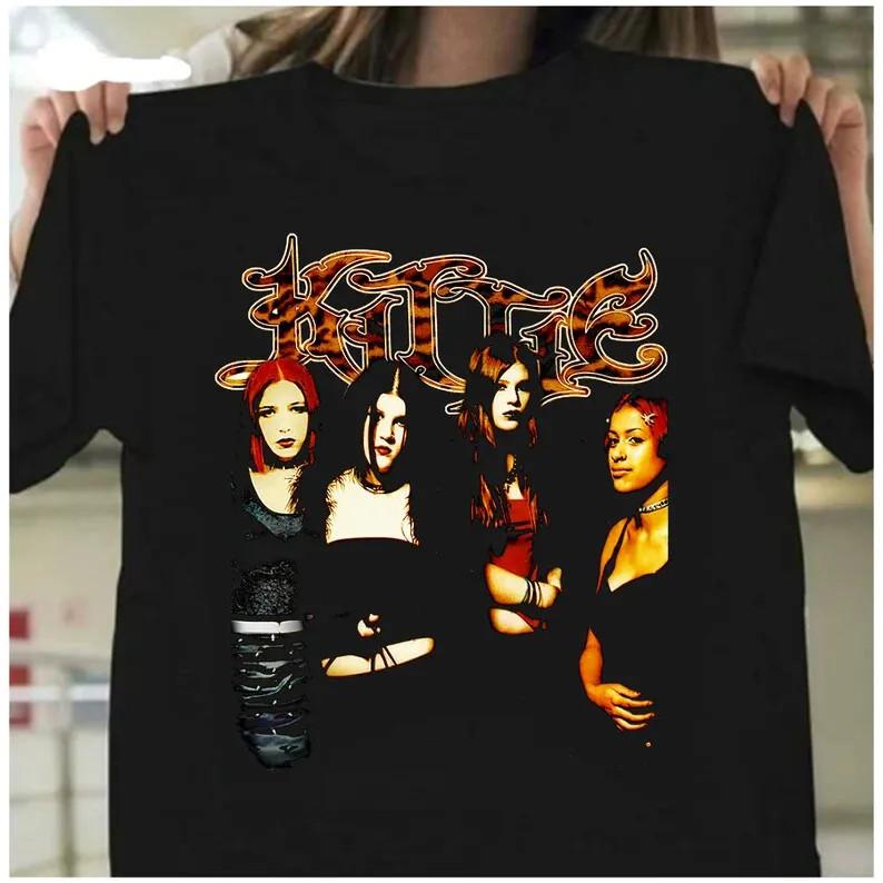 Kittie Band Music For Lovers Black TShirt Cotton All Size Unisex T-Shirt S