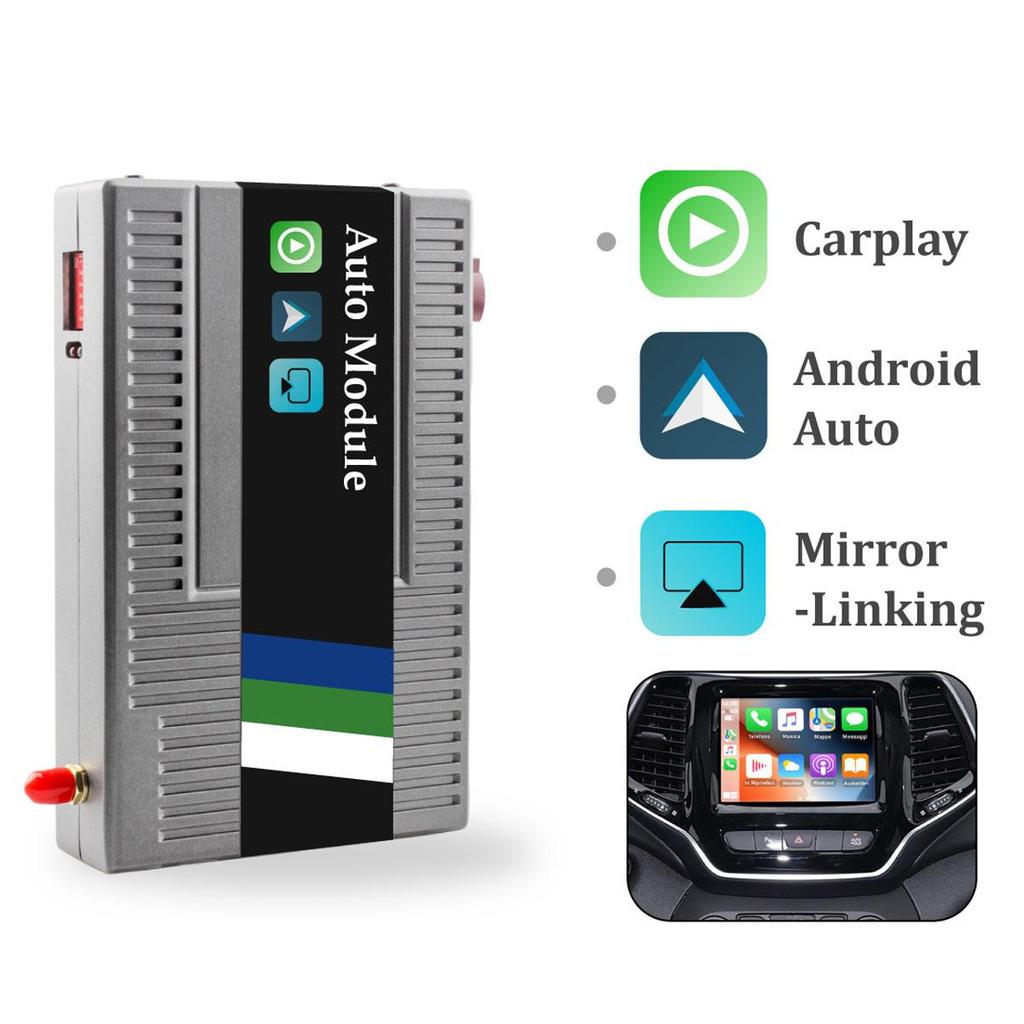 Sinairyu Wireless CarPlay Android Auto Mirror Link Retrofit Kit Compatible For Jeep Liberty 2014-2022