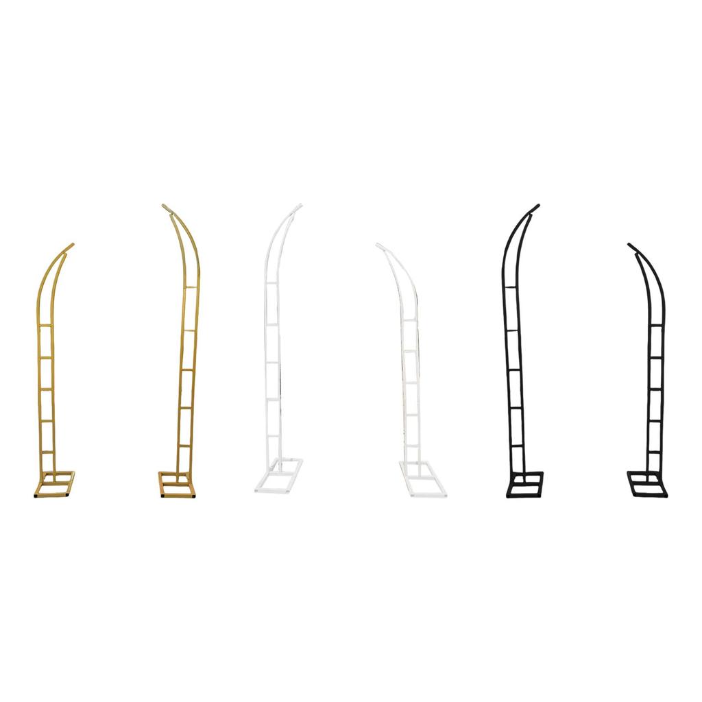 2 Pieces 5.9ft & 6.9ft Metal Wedding Arch Multifunctional Backdrop Stand