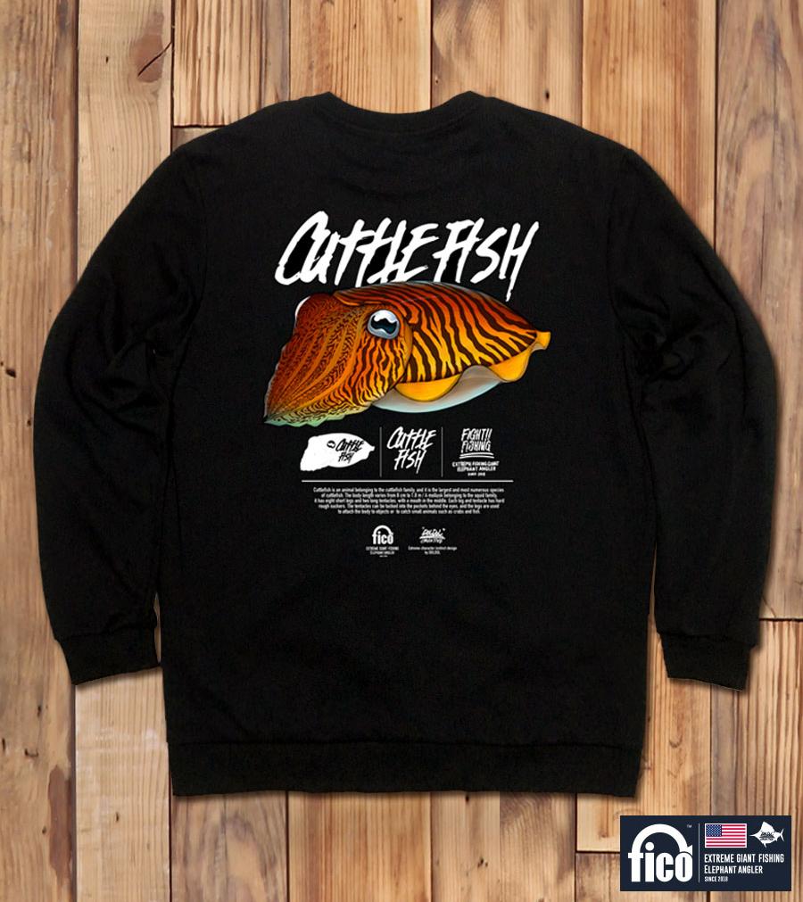 DOLDOL Fico-Mtm-59 Extreme Fishing Brand Fico Character Graphic Sweatshirt Long Sleeve