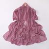 Chiffon Long Scarf Double Heart Rhinestone Ethnic Headscarf For Women