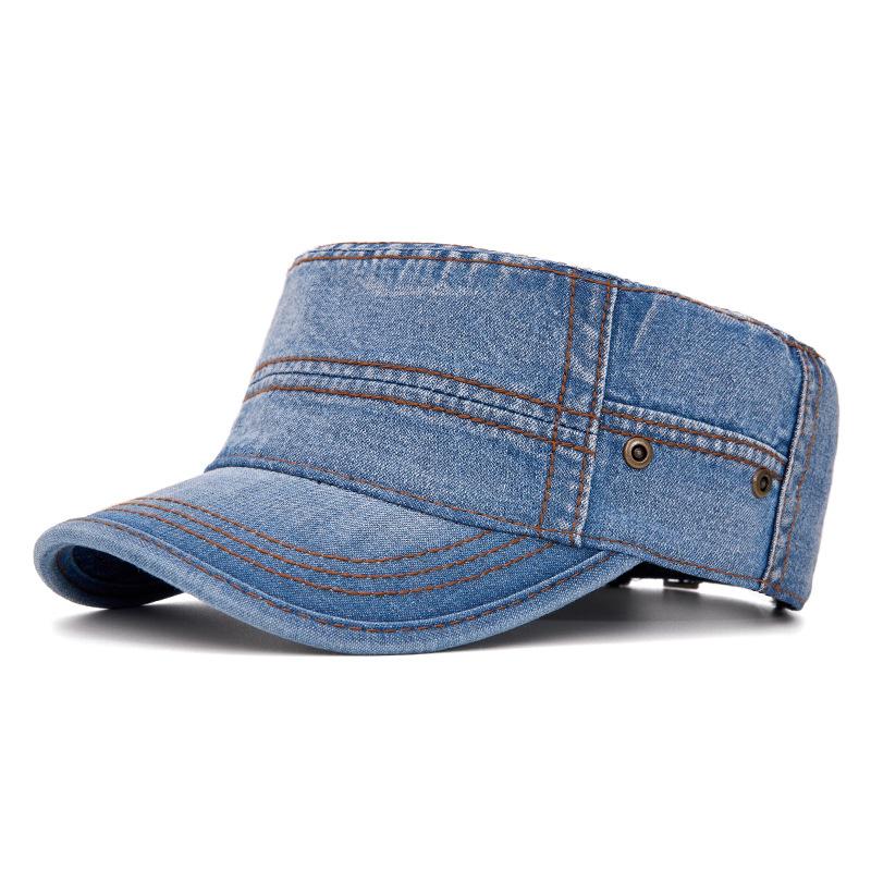 Denim Flat Cap Unisex Spring Summer Cap Sunscreen Sun Hat