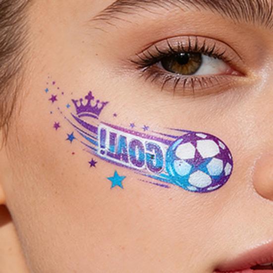Football Face Tattoos, Waterproof Temporary Freckle Stickers, Soccer Match Body Art for Sports Fans, Game Day Party Makeup