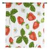 Sommerfrucht-Erdbeerblatt-Wiederholungs-Vorhänge für Schlafzimmer, Wohnzimmer, Voile-Fenstervorhänge, Tüllvorhänge für Kinderzimmer
