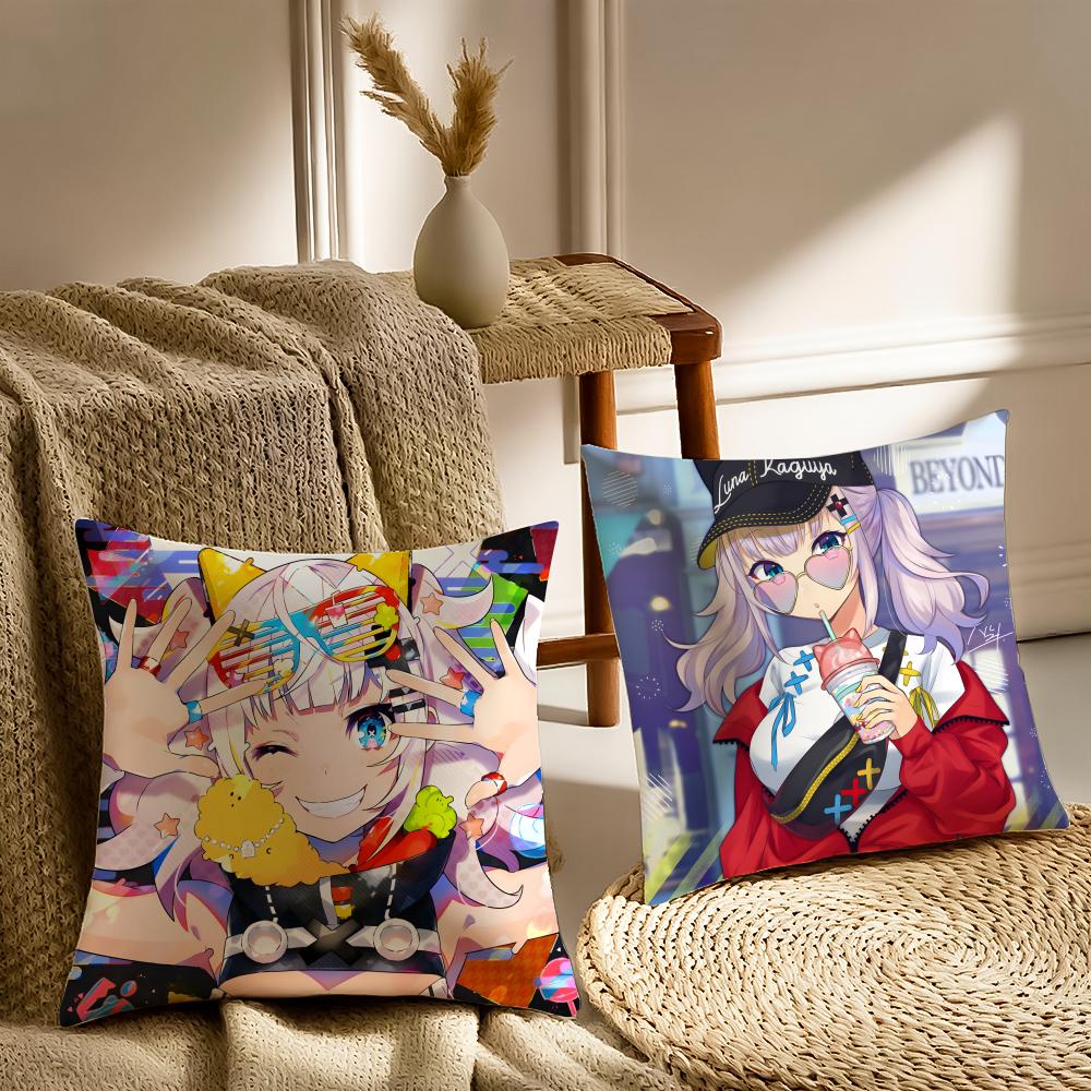 K-Kaguya L-Luna Cushion Cover Pillowcase Anti-Dustmite Living Room Sofa Decor Cushion Room