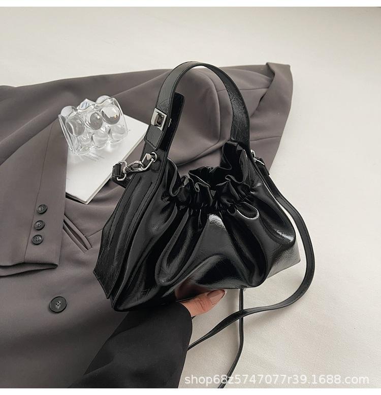 Niche Design Fashion Pleated Cloud Bag Handbag Women's 2025 New Popular Chain Shoulder Crossbody Bag