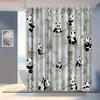 Easy Care Shower Curtain With Hooks Waterproof Anti-mold Cute Simple Style Quick Install For Home Hotel Apartment Dorm Bathroom