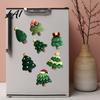 Holiday Fridge Decorations 7Pcs/Set Mini Christmas Tree Refrigerator Magnet Xmas Shape Decorative Magnetic Trees Magnet for Whiteboard Locker