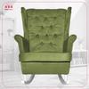 Gaja Wing Chair Rocking Scandinavian Family Meble Emerald Fern