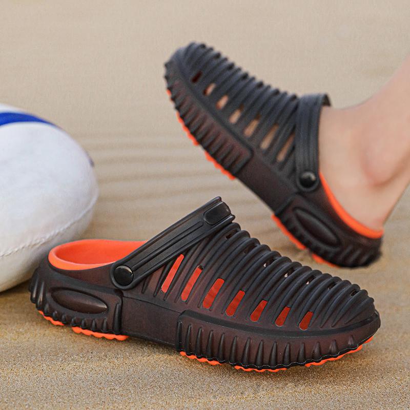 Summer Men Sandals Clogs Outdoor Casual Beach Slippers Breathable Hollow Water Sports Shoes Flip Flops Male Swim Aqua Sneakers