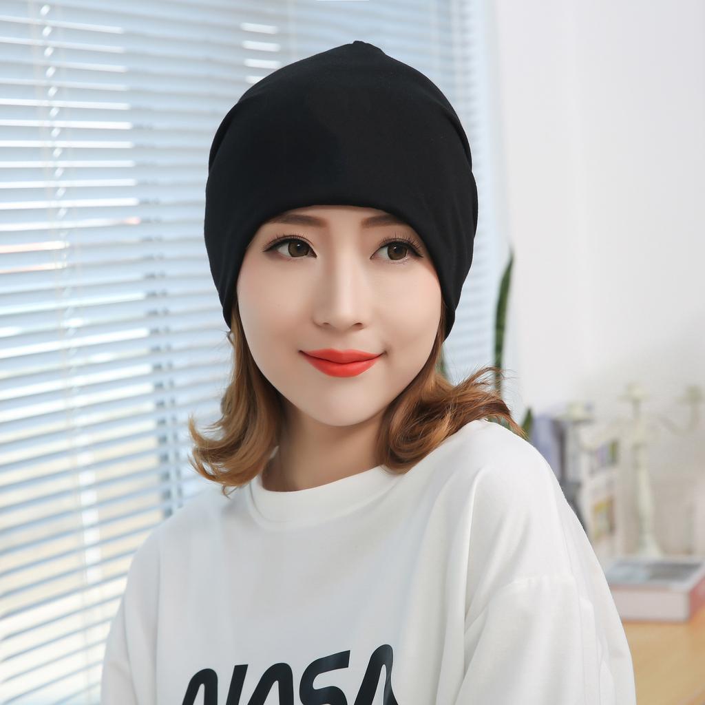 Cold hat men's new baotou hat solid color stacking hat popular double-layer pullover hat thin confinement hat headgear hat