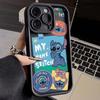 Stitch Apple 14/15 Mobile Phone Case iPhone13Pro/12 Anti-drop Xsmax Soft Case New Emery