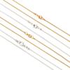 6pcs/Lot 45cm Bead Ball Chains Necklace Chains with Lobster Clasps Gold Silver Plated Jewelry Chains DIY Necklace Bracelet
