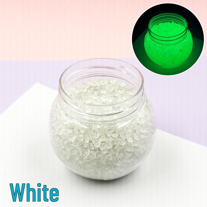 Luminous 3-5mm Sand Stones: Glowing Resin Pebbles for Aquarium, Garden, and Landscaping Decoration.