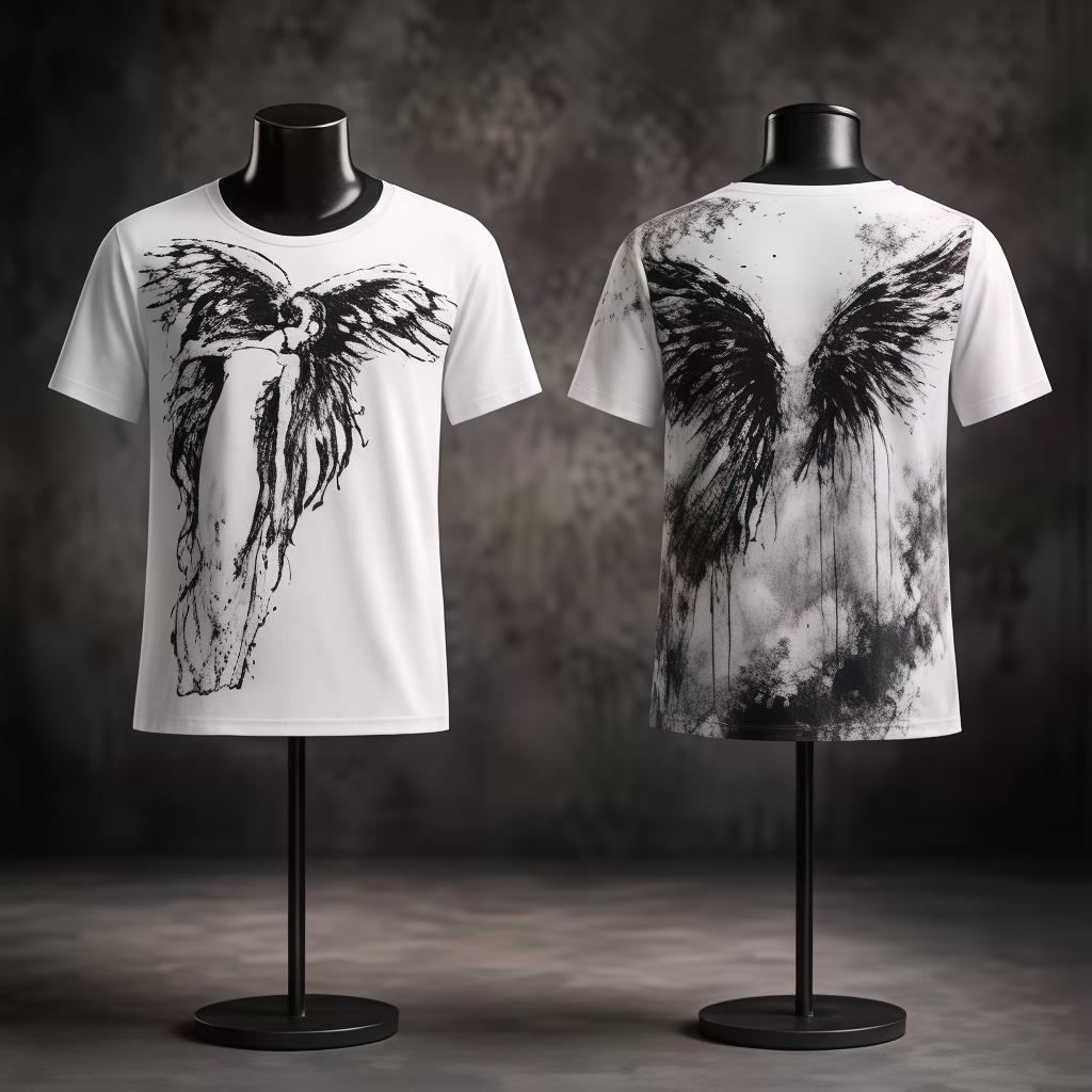 Classic Y2K Gothic Print T-shirt, Loose Fit, High Street Shirt, Gothic Crew Neck Top, New Men's and Women's T-shirts