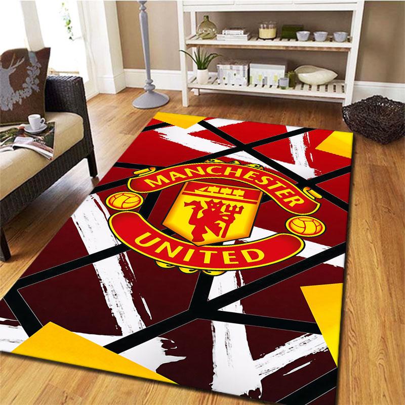 Manchester United F Carpet Rug for Living Room Bedroom Home Sofa Decoration,Kids play Non-slip Floor Mat