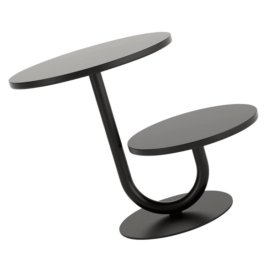 Elegant Two Tiers Birthday Cake Stand Iron Round Dessert Display Tray Metal Dessert Holder for Kitchen or Dining Room