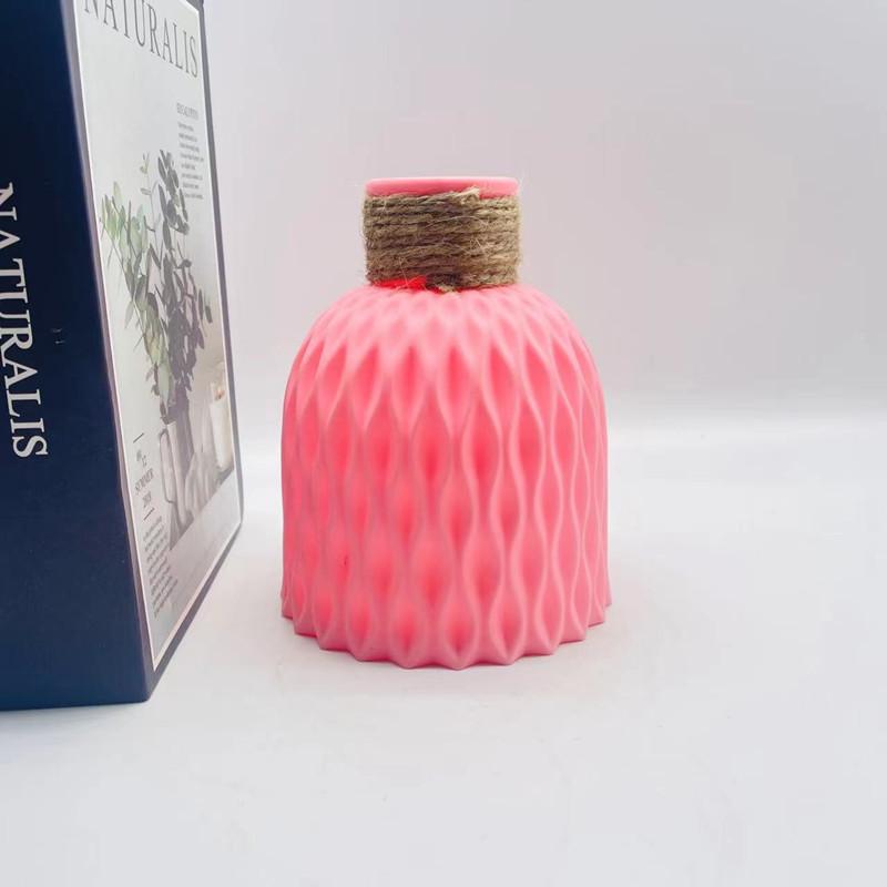 1PC Water Ripple Plastic Vase Wave Flower Pot Arrangement Modern Nordic Style Home Living Room Desktop Decoration Ornament