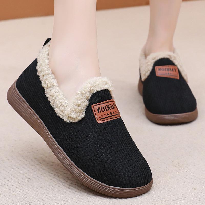 Autumn and Winter Women's Shoes Cotton Shoes Warm Snow Boots Fleece and Thickened Cotton Boots and Ankle Boots